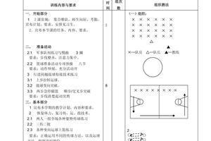 篮球无球跑动训练教案设计